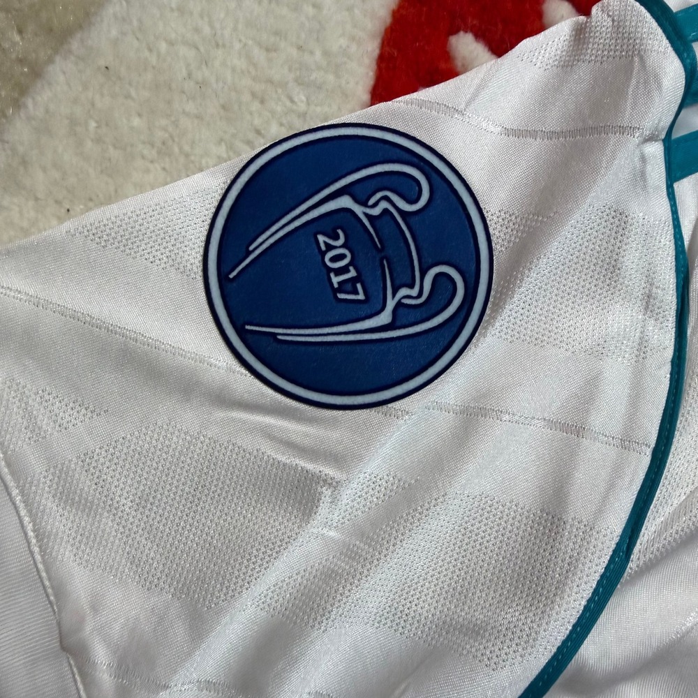 Adidas Real Madrid 2018 UCL Final Kyiv Ronaldo 7 Jersey White Mens Medium - Picture 6 of 11